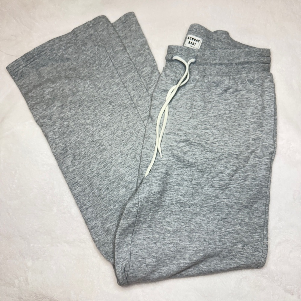 Sunday Best Gray Sweatpants Cozy Cotton Blend